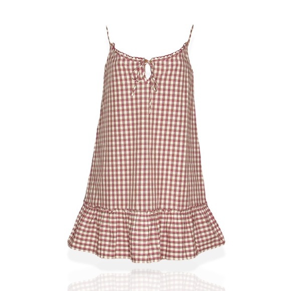 Sezane Dresses & Skirts - SÉZANE Victorine Nightdress - Pink/Green Check
